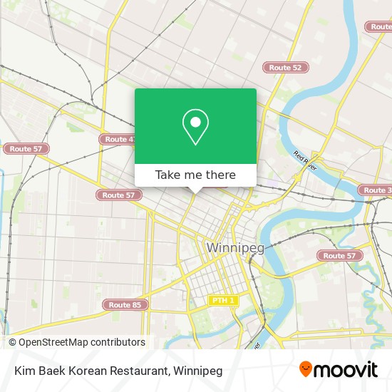 Kim Baek Korean Restaurant plan