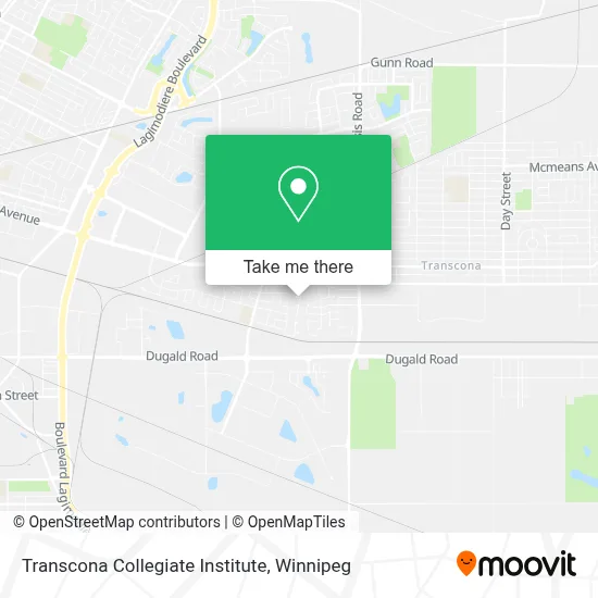 Transcona Collegiate Institute map
