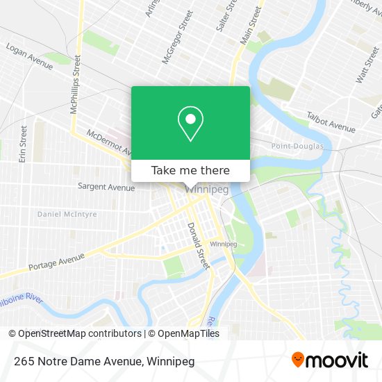 265 Notre Dame Avenue map