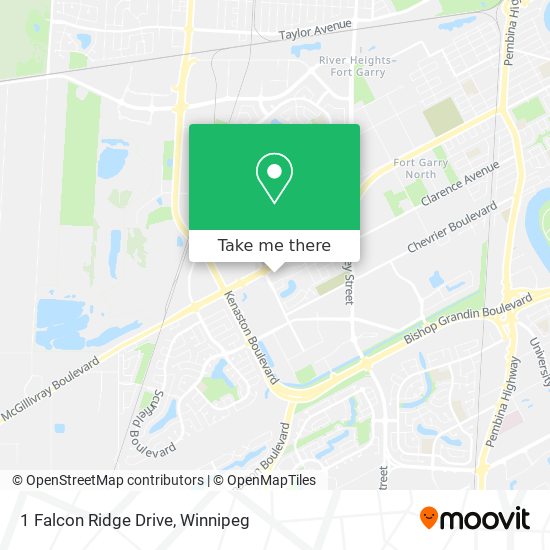 1 Falcon Ridge Drive map