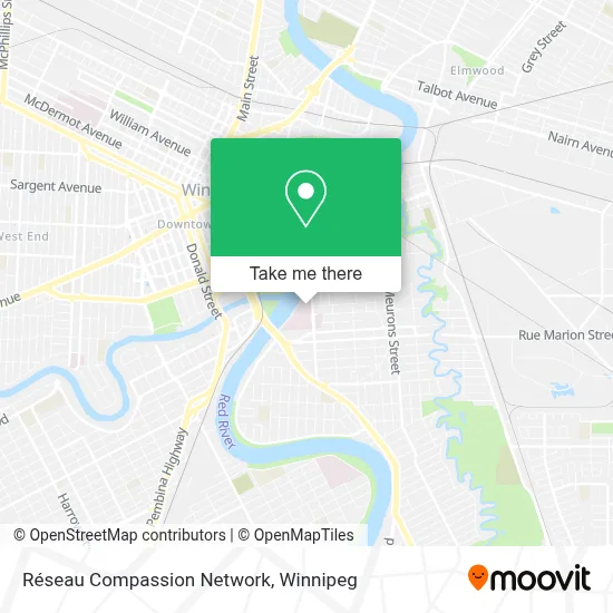 Réseau Compassion Network map