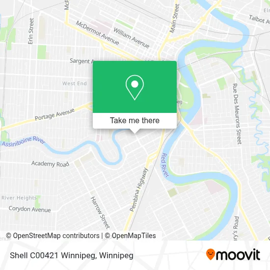 Shell C00421 Winnipeg map