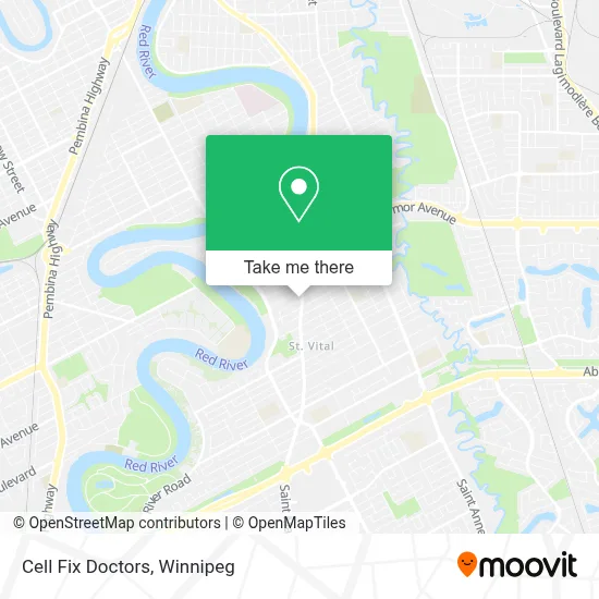 Cell Fix Doctors map