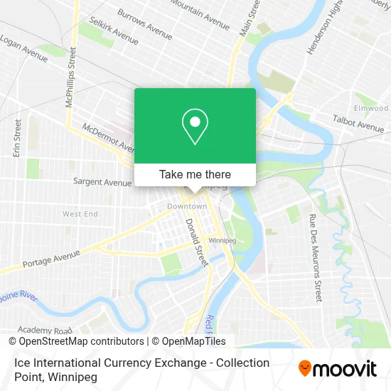 Ice International Currency Exchange - Collection Point map