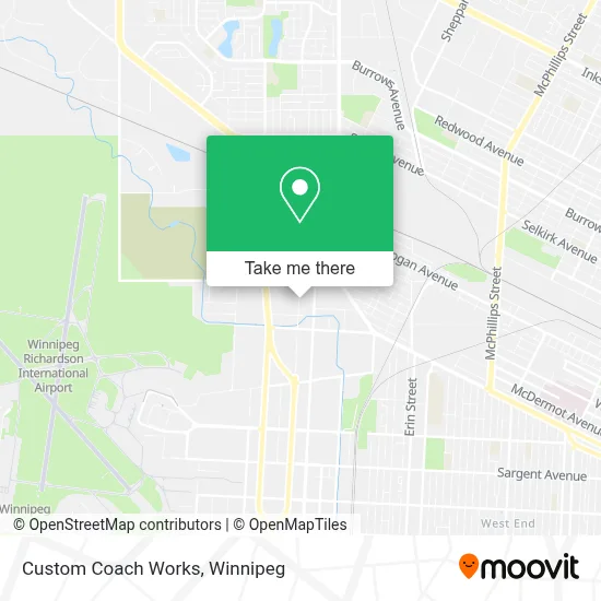 Custom Coach Works map