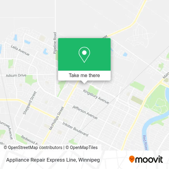 Appliance Repair Express Line map