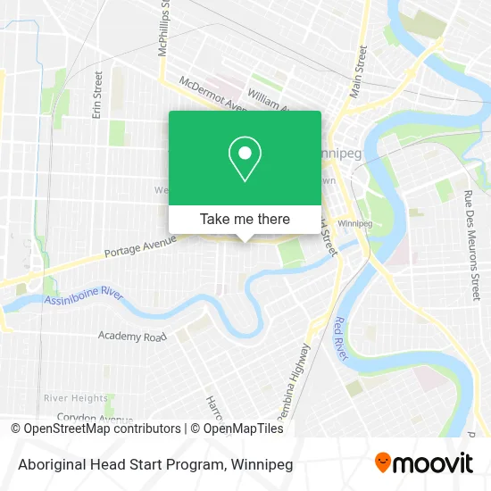 Aboriginal Head Start Program map
