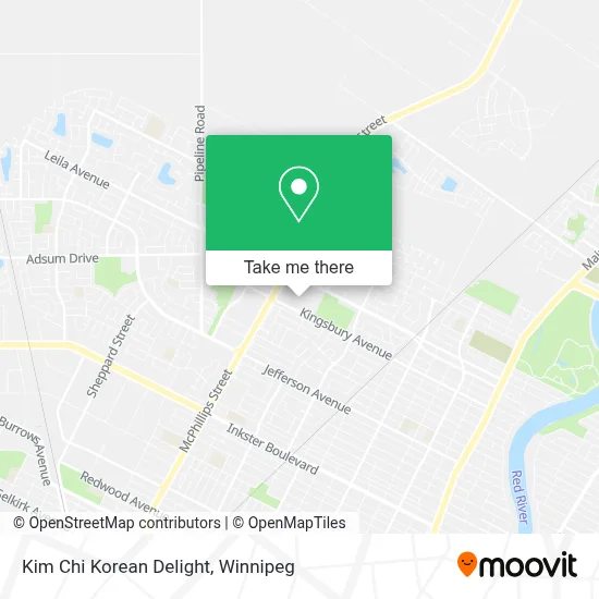 Kim Chi Korean Delight map