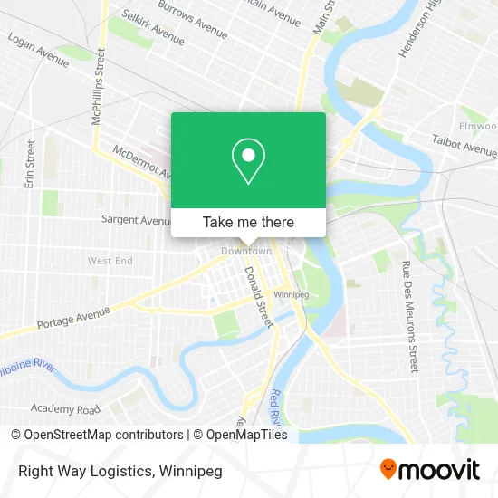 Right Way Logistics map