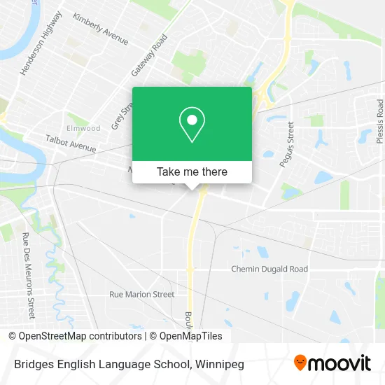Bridges English Language School map