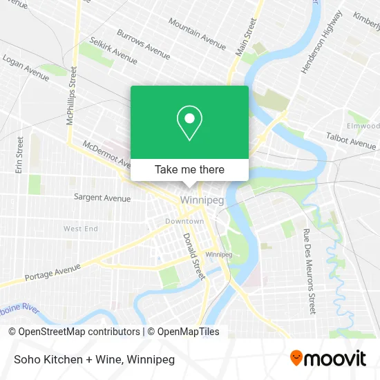 Soho Kitchen + Wine map