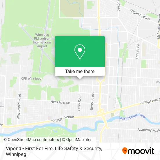 Vipond - First For Fire, Life Safety & Security map