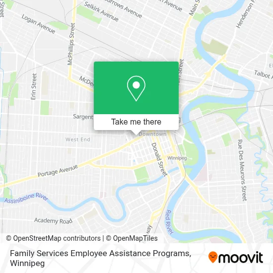 Family Services Employee Assistance Programs map