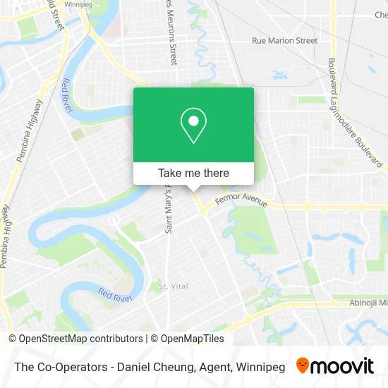 The Co-Operators - Daniel Cheung, Agent map