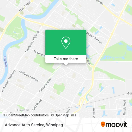 Advance Auto Service map