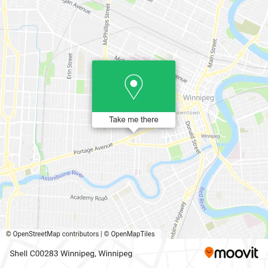 Shell C00283 Winnipeg map
