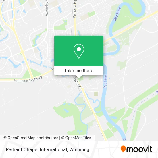 Radiant Chapel International map