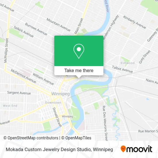 Mokada Custom Jewelry Design Studio map