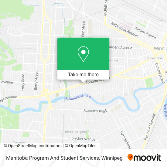 Manitoba Program And Student Services map