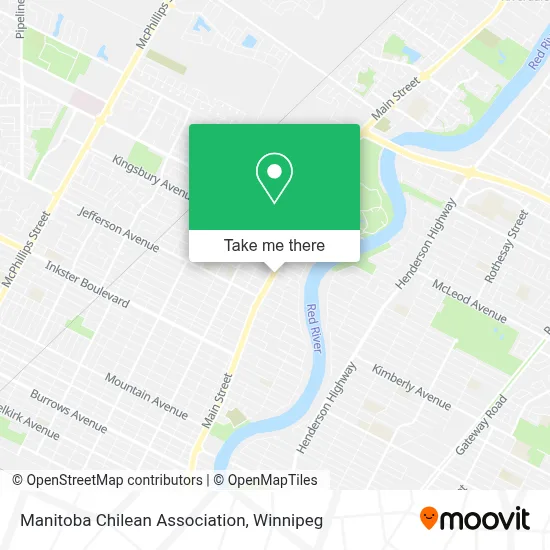 Manitoba Chilean Association map
