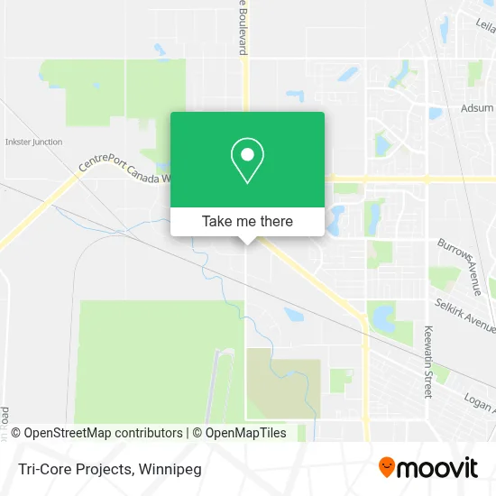 Tri-Core Projects map
