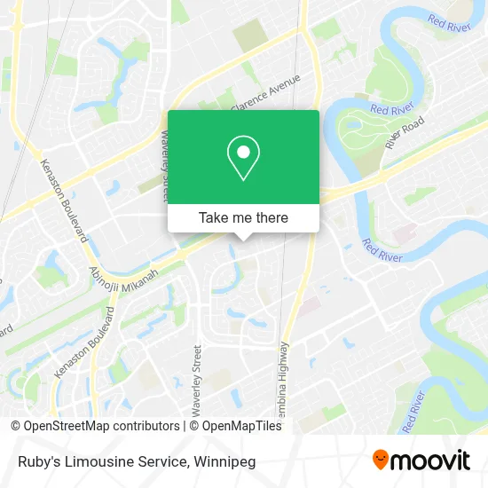 Ruby's Limousine Service map