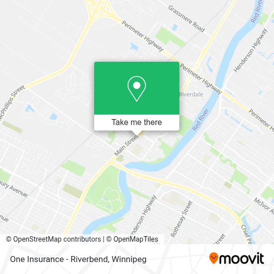 One Insurance - Riverbend map