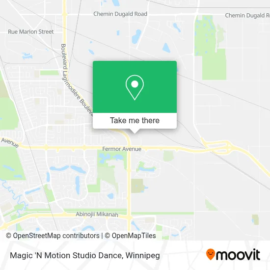 Magic 'N Motion Studio Dance map