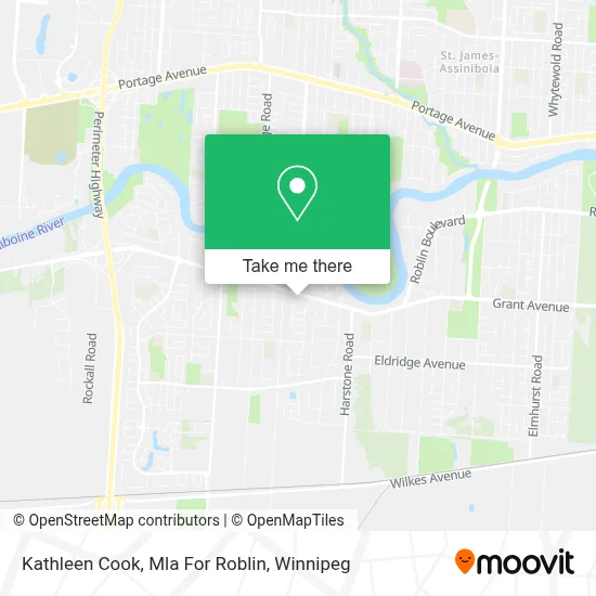 Kathleen Cook, Mla For Roblin map