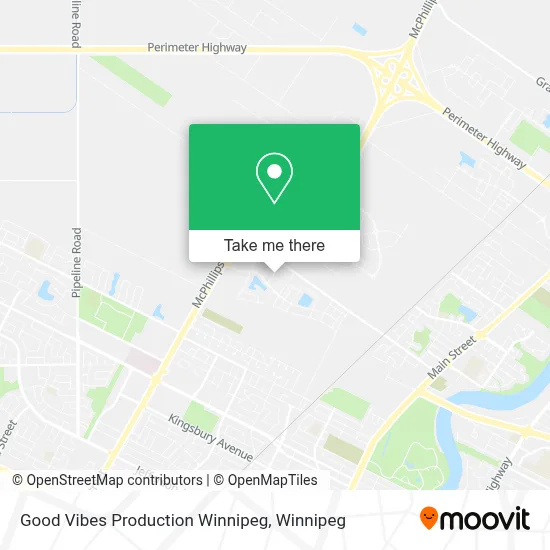 Good Vibes Production Winnipeg map