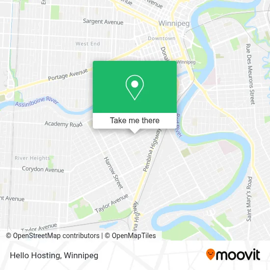 Hello Hosting map