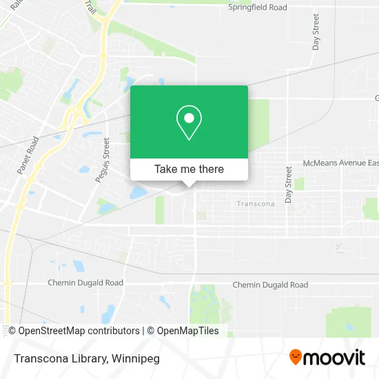 Transcona Library map