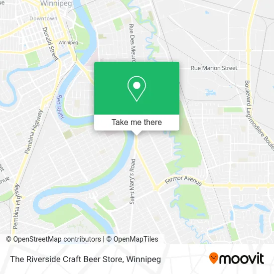 The Riverside Craft Beer Store map