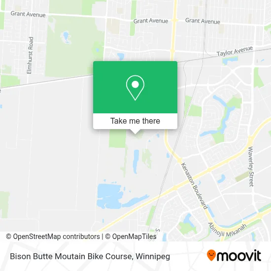 Bison Butte Moutain Bike Course map