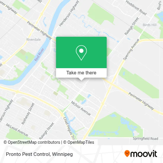 Pronto Pest Control map