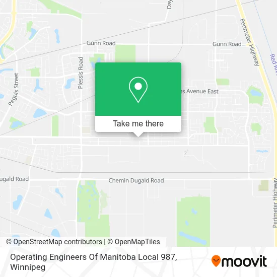 Operating Engineers Of Manitoba Local 987 map