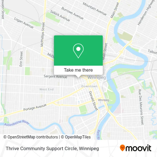 Thrive Community Support Circle map