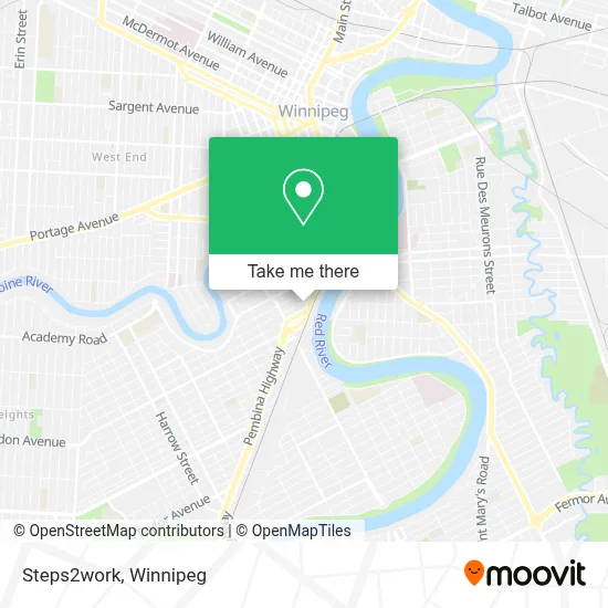 Steps2work map