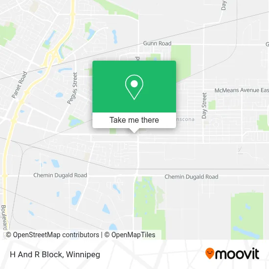 H And R Block map