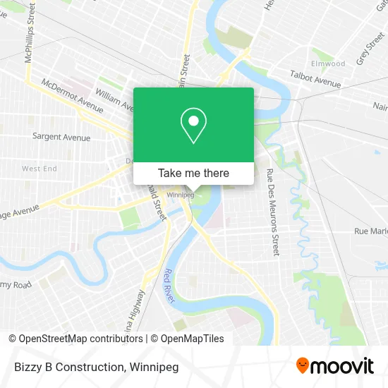 Bizzy B Construction map