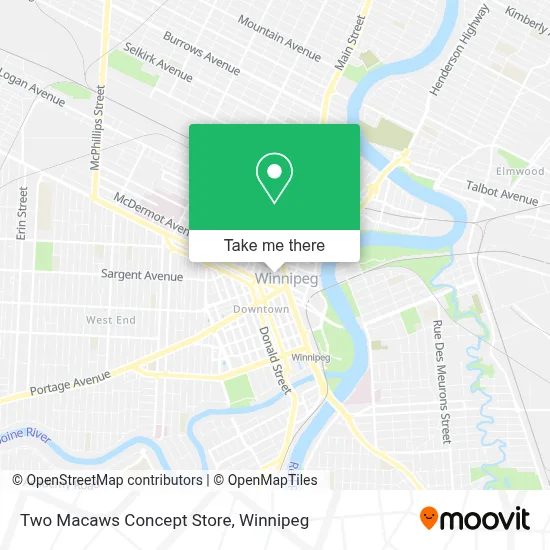 Two Macaws Concept Store map