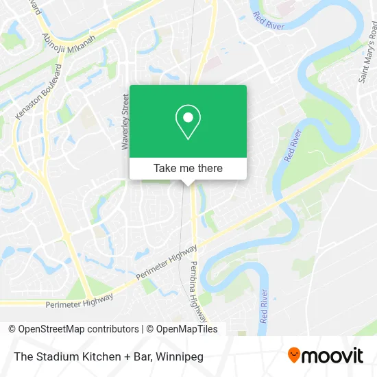 The Stadium Kitchen + Bar map