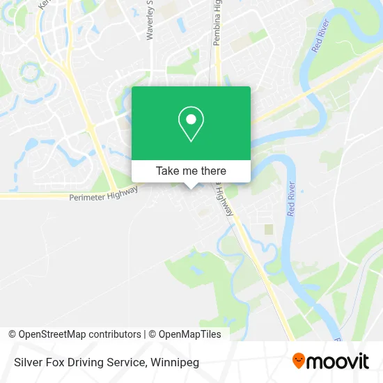 Silver Fox Driving Service map