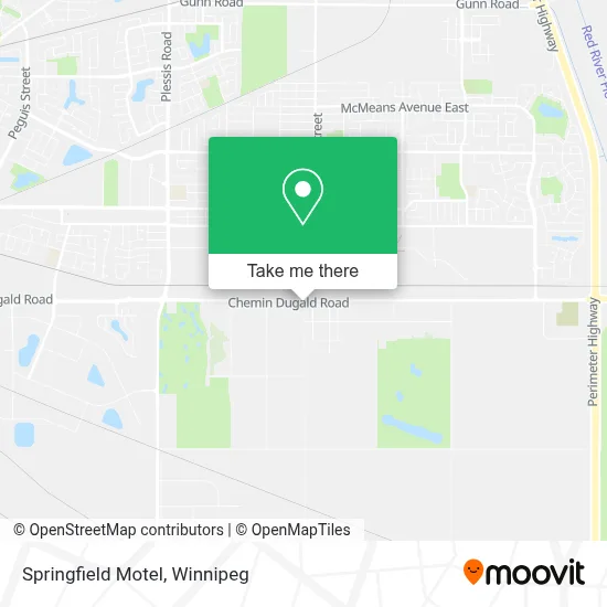 Springfield Motel map