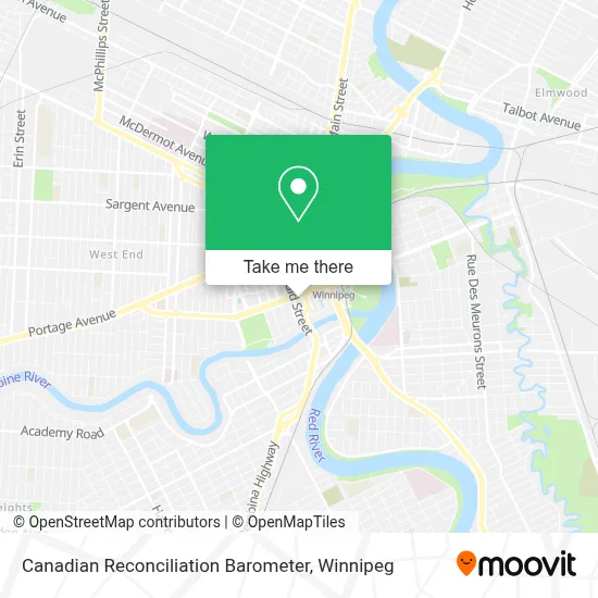 Canadian Reconciliation Barometer map