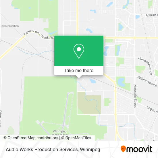 Audio Works Production Services map