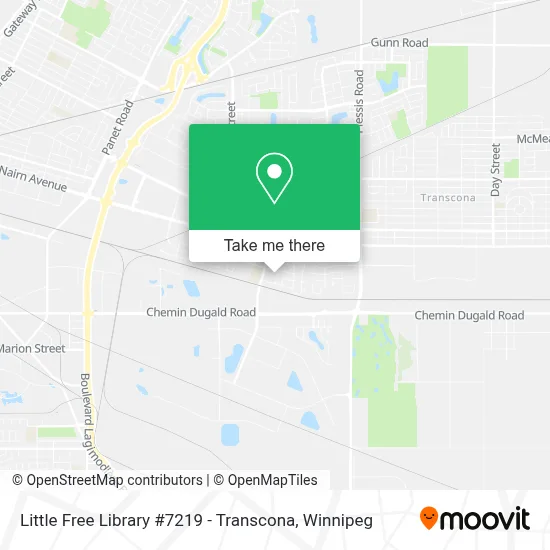 Little Free Library #7219 - Transcona map
