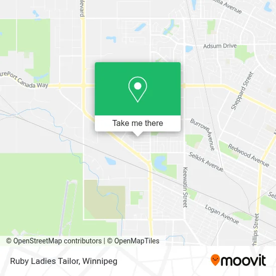 Ruby Ladies Tailor map