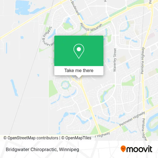 Bridgwater Chiropractic map