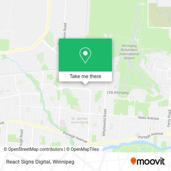 React Signs Digital map